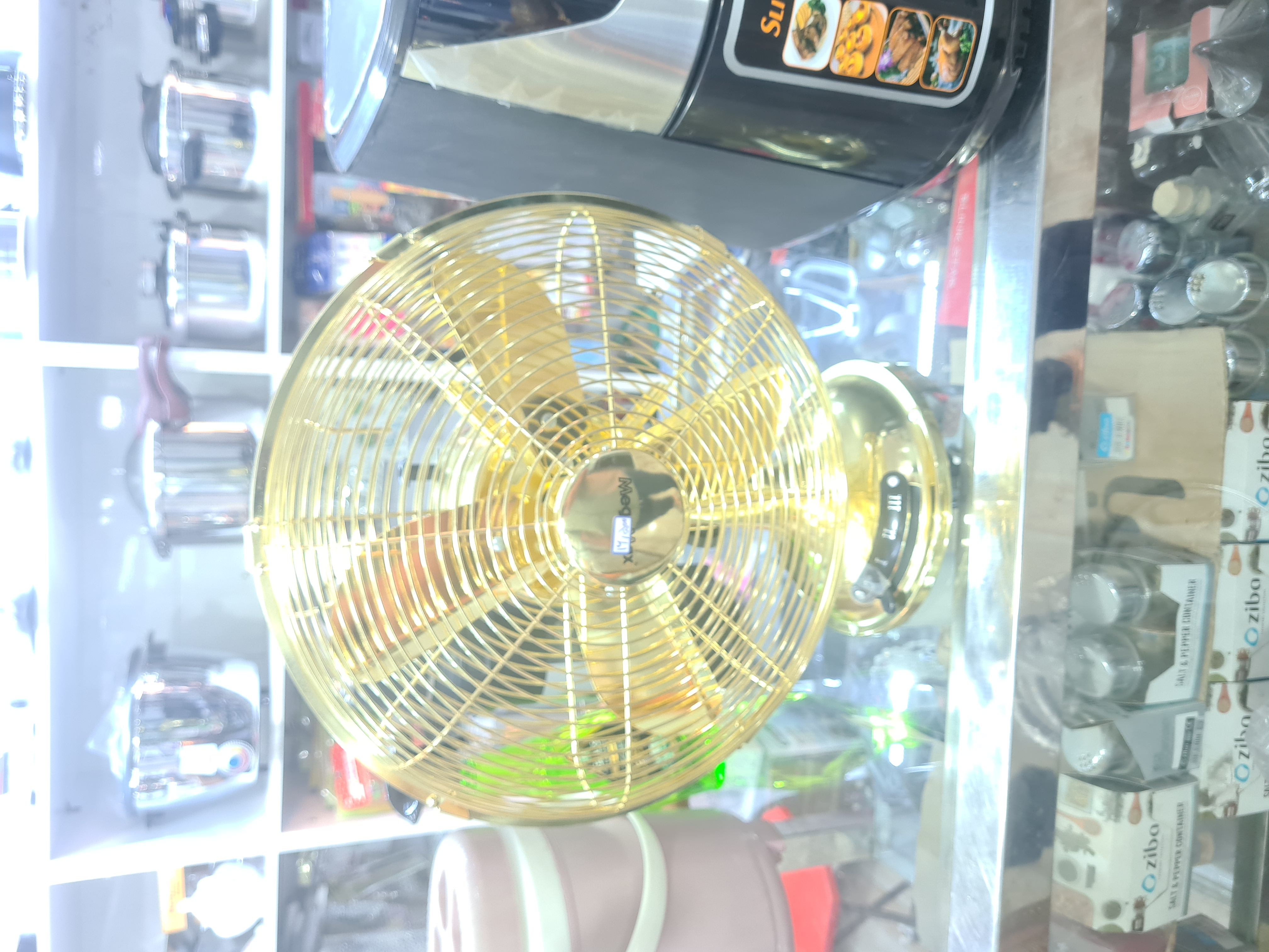 پنکه تمام فلزی رومیزی شارژی مگامکس مدل MPF‑2500B