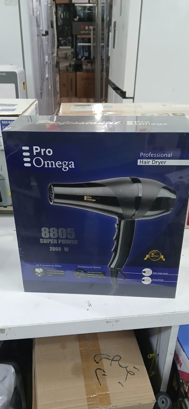 سشوار حرفهای Pro Omega مدل 8805 (توان 2000 وات، موتور AC، سوپر پاور)