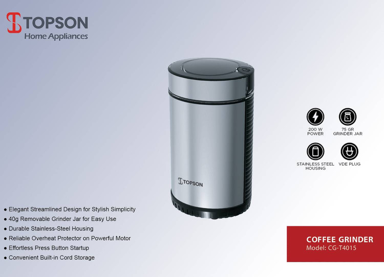 آسیاب قهوه تاپسون مدل CG‑T4015