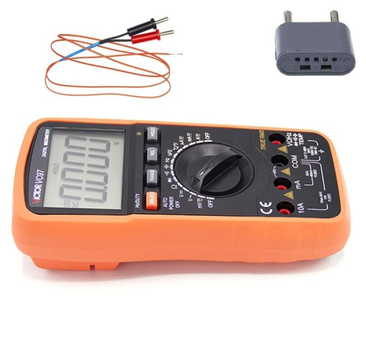 مولتی متر دیجیتال ویکتور VC97 اتورنج True RMS | تست خازن، دما و فرکانس